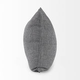 Mercana Ramone 20 x 20 Black and White Fabric Decorative Pillow Cover