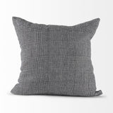 Mercana Ramone 20 x 20 Black and White Fabric Decorative Pillow Cover