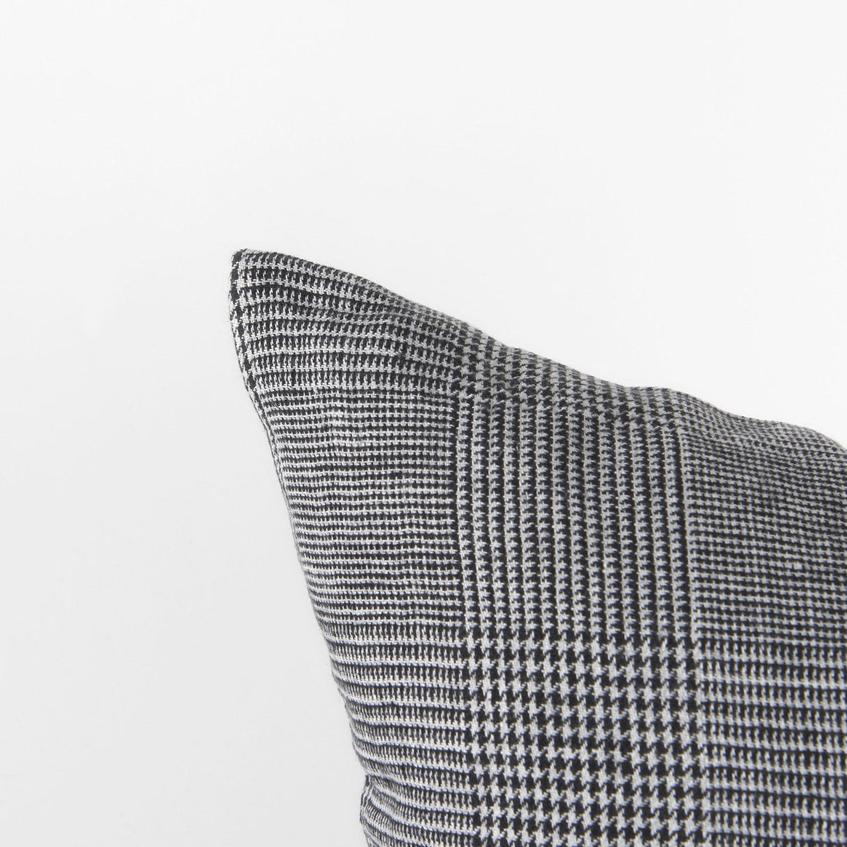 Mercana Ramone 20 x 20 Black and White Fabric Decorative Pillow Cover