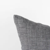 Mercana Ramone 20 x 20 Black and White Fabric Decorative Pillow Cover