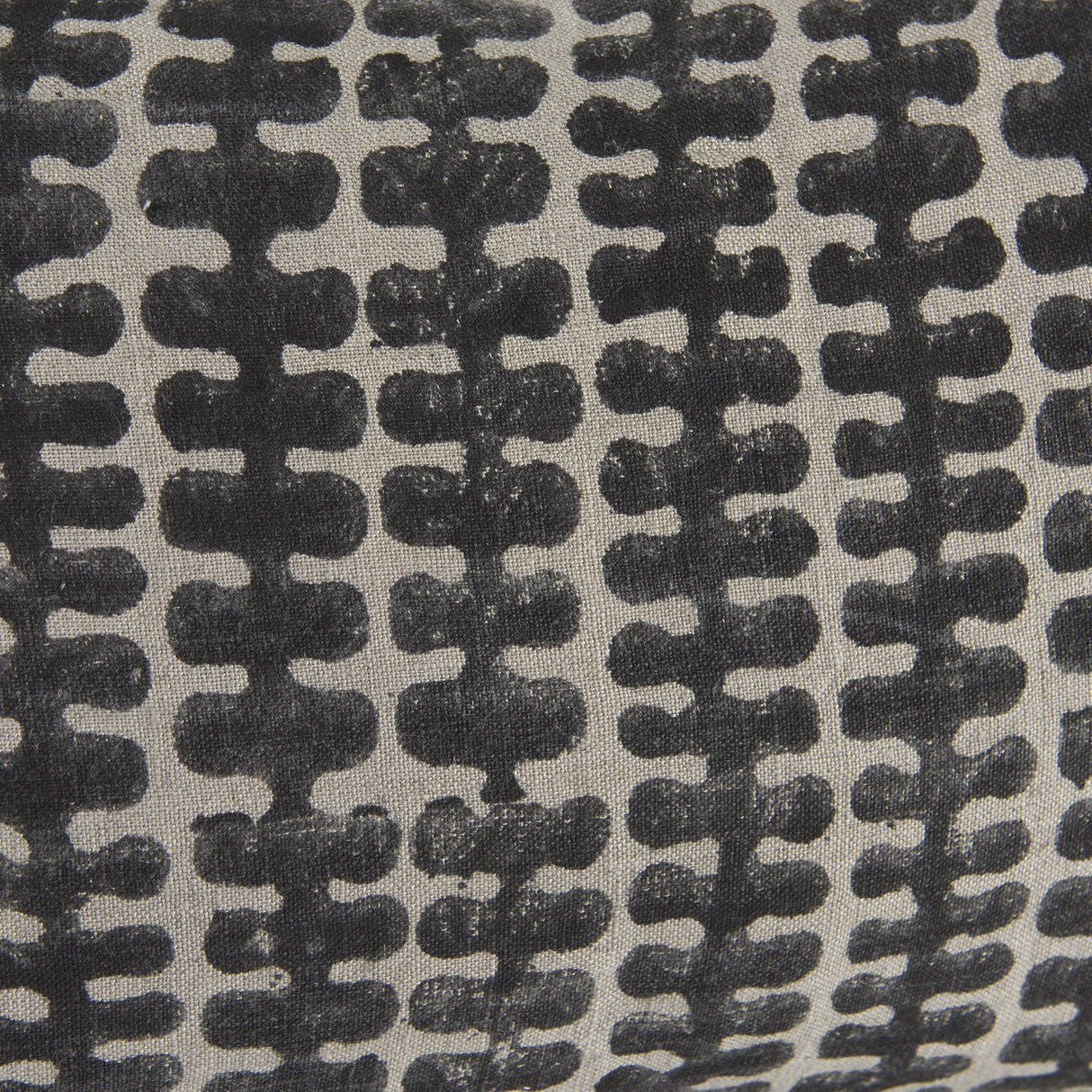 Mercana Miriam 13L x 21W Beige and Black Fabric Patterned Decorative Pillow Cover