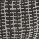 Mercana Miriam 13L x 21W Beige and Black Fabric Patterned Decorative Pillow Cover