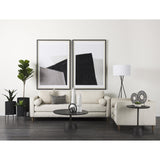 Mercana Miriam 13L x 21W Beige and Black Fabric Patterned Decorative Pillow Cover