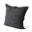 Mercana Malia 20L x 20W Black and Teal Fabric Fringed Pillow Cover
