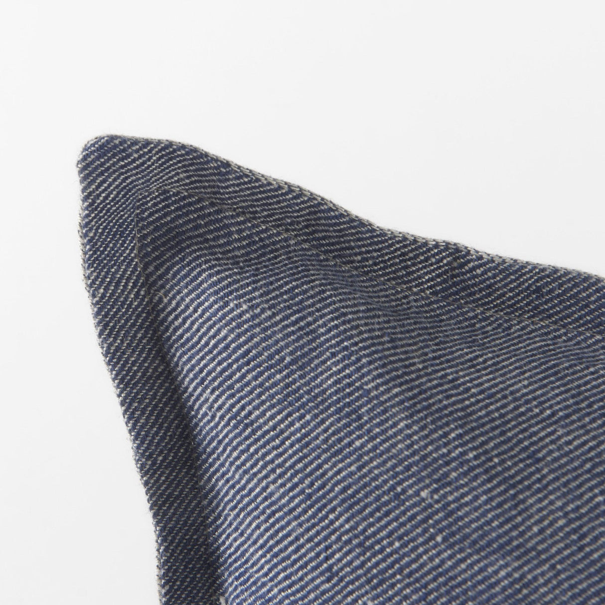 Mercana Aubrielle 14L x 26W Gray and Blue Fabric Color Blocked Decorative Pillow Cover