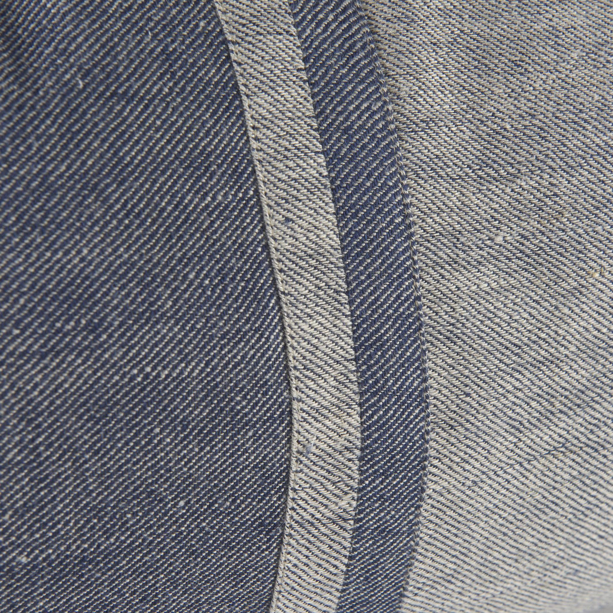 Mercana Aubrielle 14L x 26W Gray and Blue Fabric Color Blocked Decorative Pillow Cover