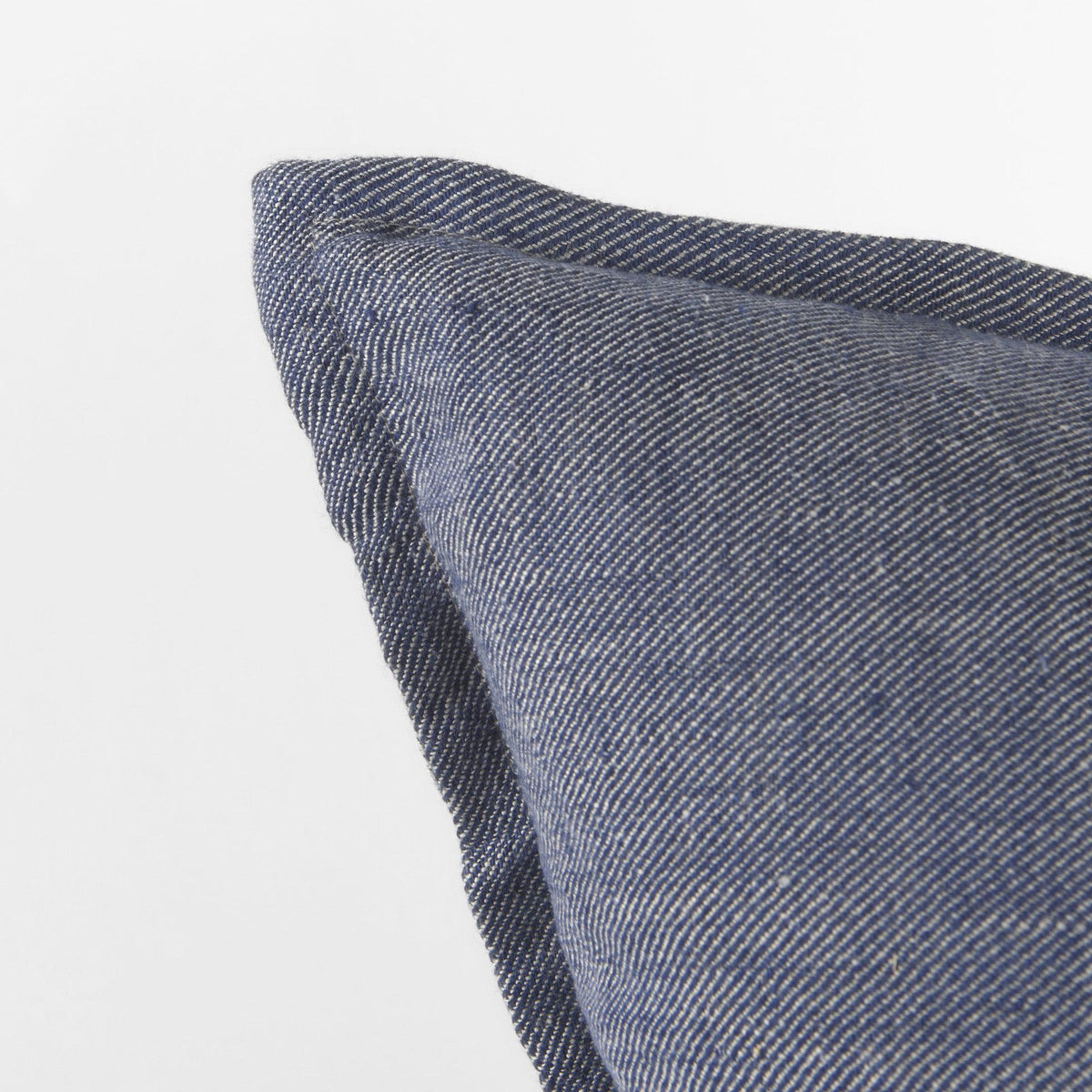 Mercana Aubrielle 20L x 20W Gray and Blue Fabric Color Blocked Decorative Pillow Cover