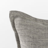 Mercana Zadie 14L x 26W Light Gray and Dark Gray Fabric Color Blocked Decorative Pillow Cover