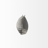 Mercana Zadie 14L x 26W Light Gray and Dark Gray Fabric Color Blocked Decorative Pillow Cover