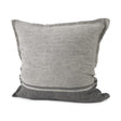 Mercana Zadie 20L x 20W Light Gray and Dark Gray Fabric Color Blocked Decorative Pillow Cover