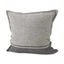 Mercana Zadie 20L x 20W Light Gray and Dark Gray Fabric Color Blocked Decorative Pillow Cover
