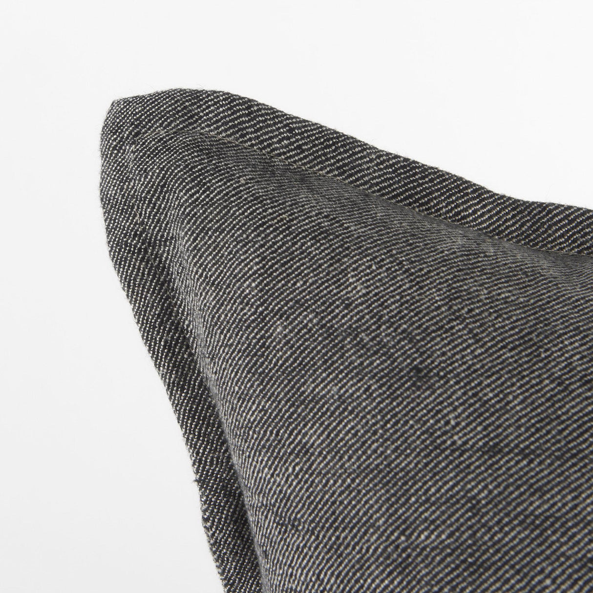 Mercana Zadie 20L x 20W Light Gray and Dark Gray Fabric Color Blocked Decorative Pillow Cover