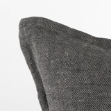 Mercana Zadie 20L x 20W Light Gray and Dark Gray Fabric Color Blocked Decorative Pillow Cover