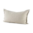 Mercana Mae 14L x 26W Beige Fabric Decorative Pillow Cover