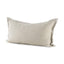 Mercana Mae 14L x 26W Beige Fabric Decorative Pillow Cover