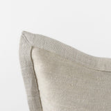 Mercana Mae 14L x 26W Beige Fabric Decorative Pillow Cover