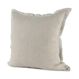 Mercana Mae 20L x 20W Beige Fabric Decorative Pillow Cover