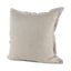 Mercana Mae 20L x 20W Beige Fabric Decorative Pillow Cover