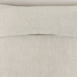 Mercana Mae 20L x 20W Beige Fabric Decorative Pillow Cover
