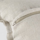Mercana Mae 20L x 20W Beige Fabric Decorative Pillow Cover