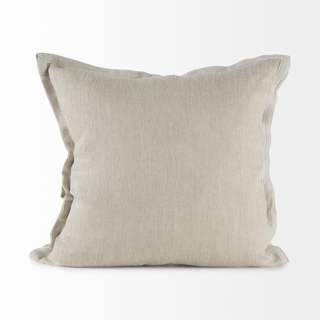 Mercana Mae 20L x 20W Beige Fabric Decorative Pillow Cover