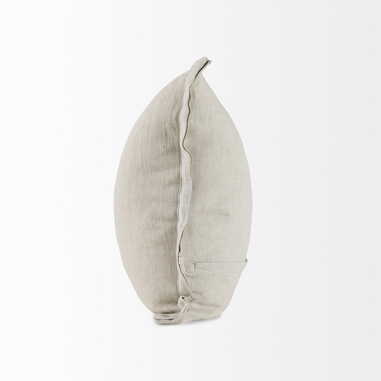 Mercana Mae 20L x 20W Beige Fabric Decorative Pillow Cover