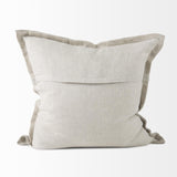 Mercana Mae 20L x 20W Beige Fabric Decorative Pillow Cover