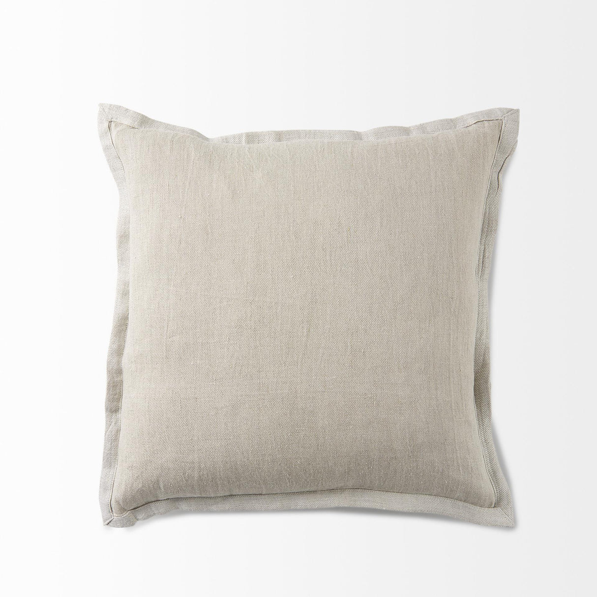 Mercana Mae 20L x 20W Beige Fabric Decorative Pillow Cover