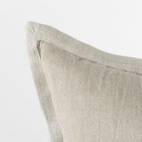 Mercana Mae 20L x 20W Beige Fabric Decorative Pillow Cover