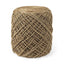 Mercana Allium Brown Handwoven Wool Cylindrical Pouf