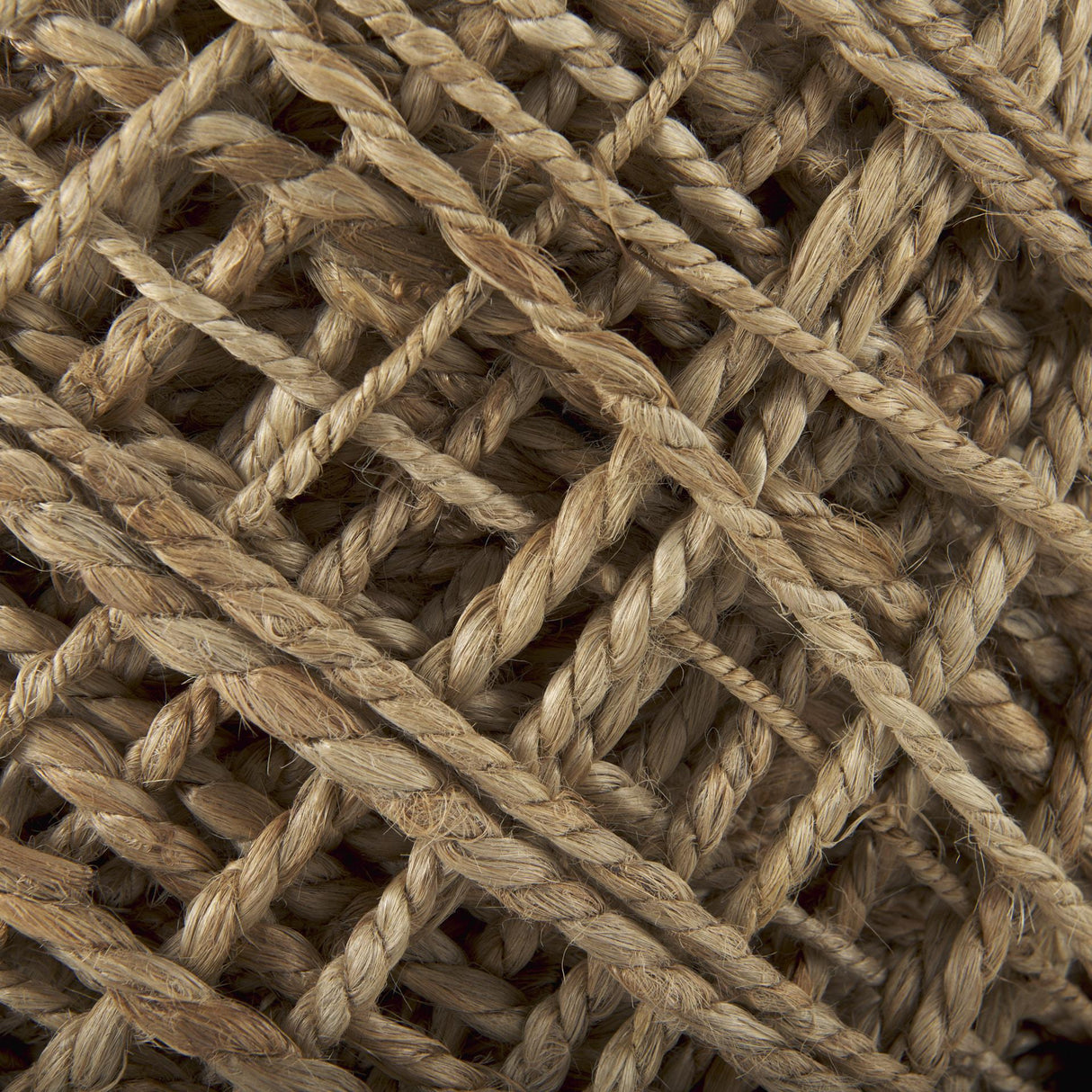 Mercana Allium Brown Handwoven Wool Cylindrical Pouf