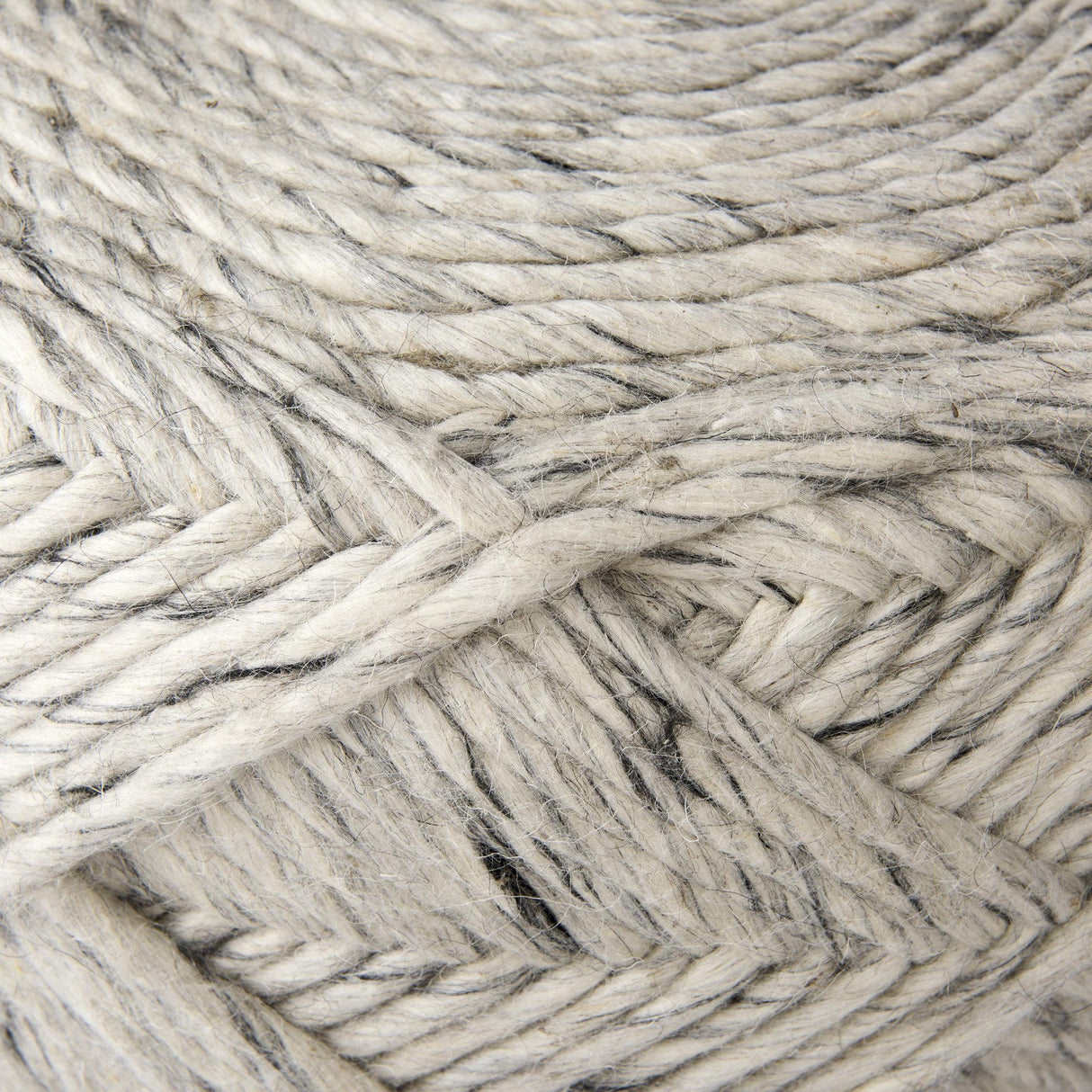 Mercana Esfera 17.7L x 15.7W x 15.7H Beige Chevron Woven Round Pouf