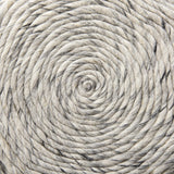 Mercana Esfera 17.7L x 15.7W x 15.7H Beige Chevron Woven Round Pouf