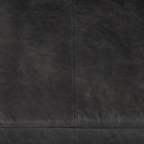 Mercana Cochrane 82L x 33W x 32.3 Black Leather Three Seater Sofa