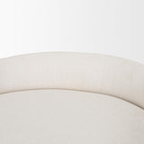 Mercana Hollyfield II Cream Fabric Seat W/ Gold Metal Base Counter Stool