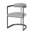 Mercana Hollyfield II Gray Fabric Seat W/ Gray Iron Frame Dining Chair