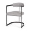 Mercana Hollyfield II Gray Fabric Seat W/ Gray Iron Frame Dining Chair