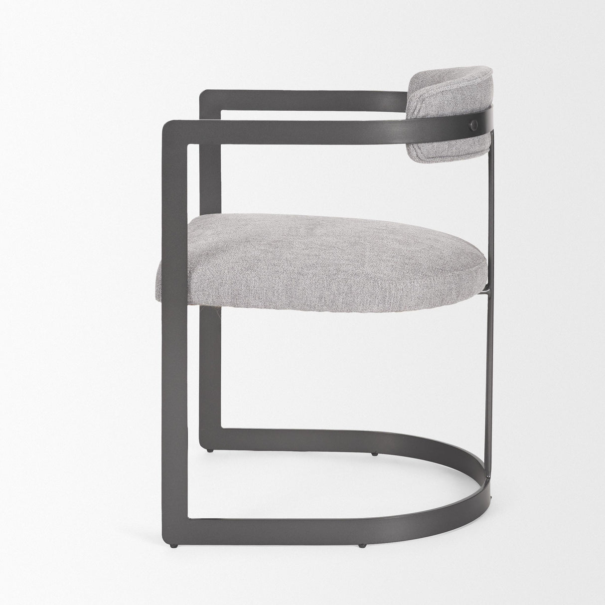 Mercana Hollyfield II Gray Fabric Seat W/ Gray Iron Frame Dining Chair