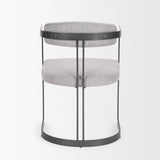 Mercana Hollyfield II Gray Fabric Seat W/ Gray Iron Frame Dining Chair
