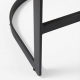 Mercana Hollyfield II Gray Fabric Seat W/ Gray Metal Base Counter Stool