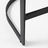 Mercana Hollyfield II Gray Fabric Seat W/ Gray Metal Base Counter Stool