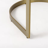 Mercana Hollyfield II Cream Fabric Seat W/ Gold Metal Base Bar Stool