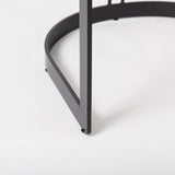 Mercana Hollyfield II Gray Fabric Seat W/ Gray Metal Base Bar Stool
