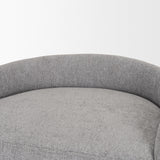 Mercana Hollyfield II Gray Fabric Seat W/ Gray Metal Base Bar Stool