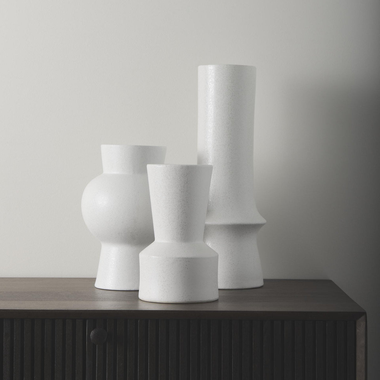 Mercana Laforge 9.4H Small White Ceramic Vase
