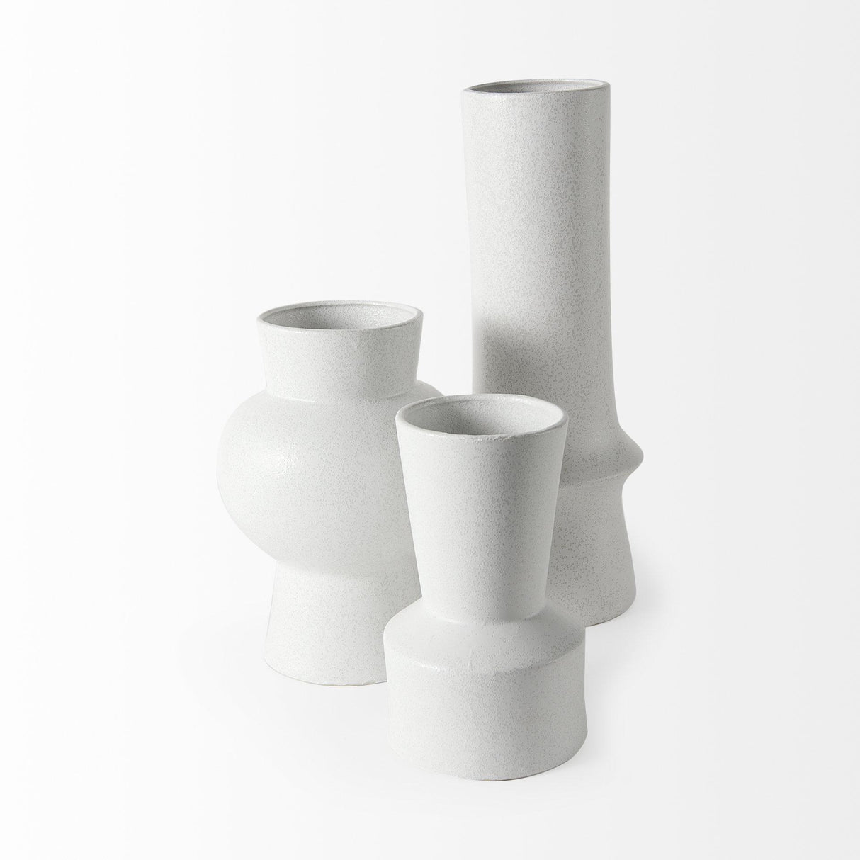 Mercana Laforge 9.4H Small White Ceramic Vase
