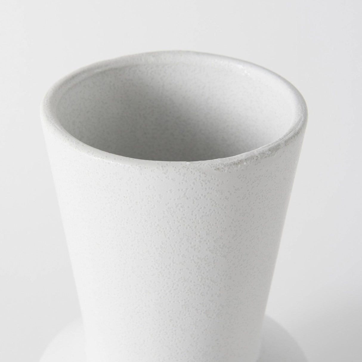 Mercana Laforge 9.4H Small White Ceramic Vase