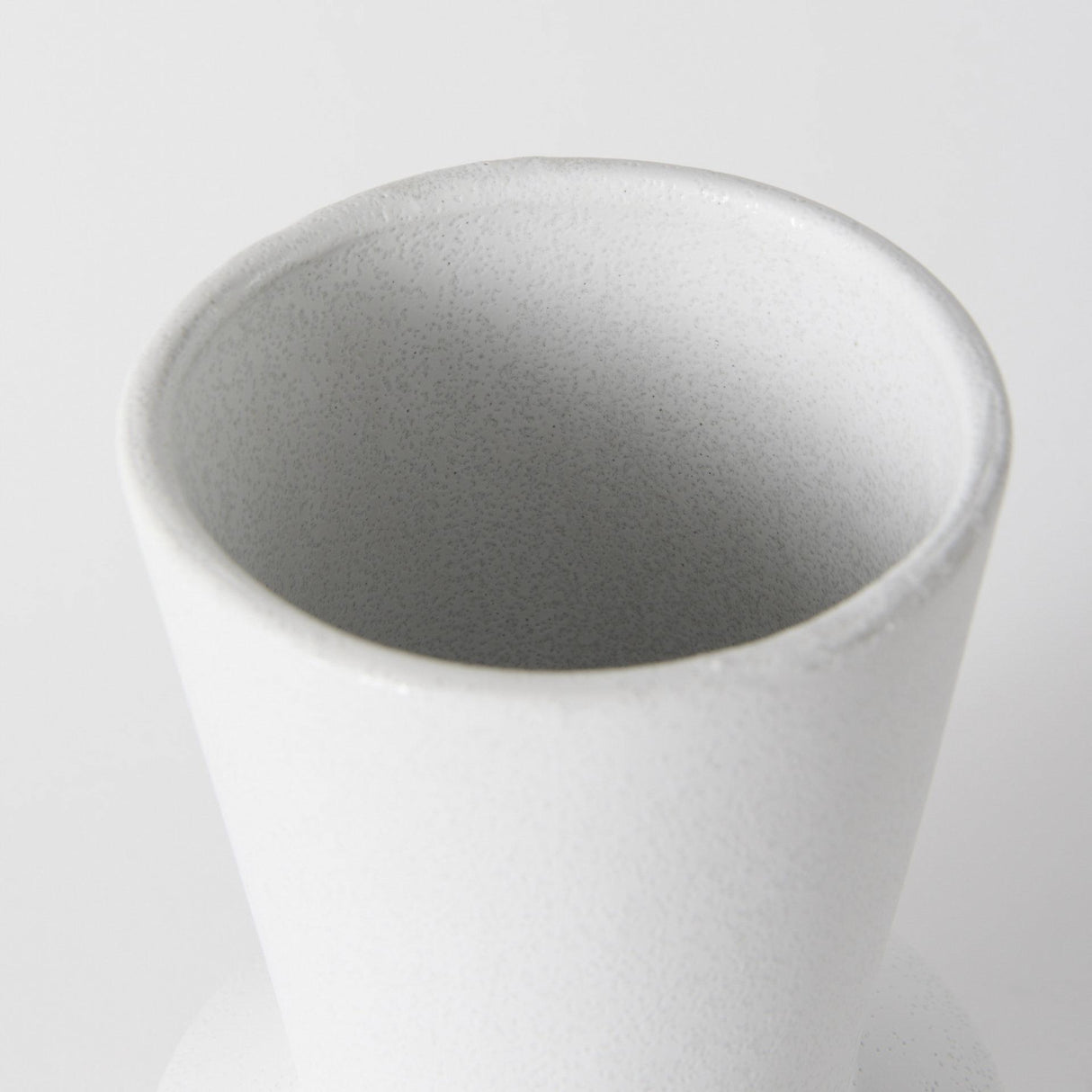Mercana Laforge 9.4H Small White Ceramic Vase
