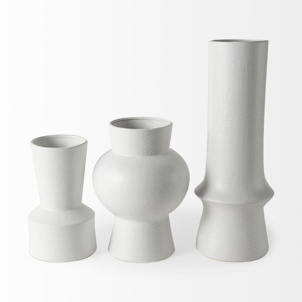 Mercana Laforge 10.8H Medium White Ceramic Vase