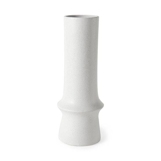 Mercana Laforge 17.3H White Ceramic Vase